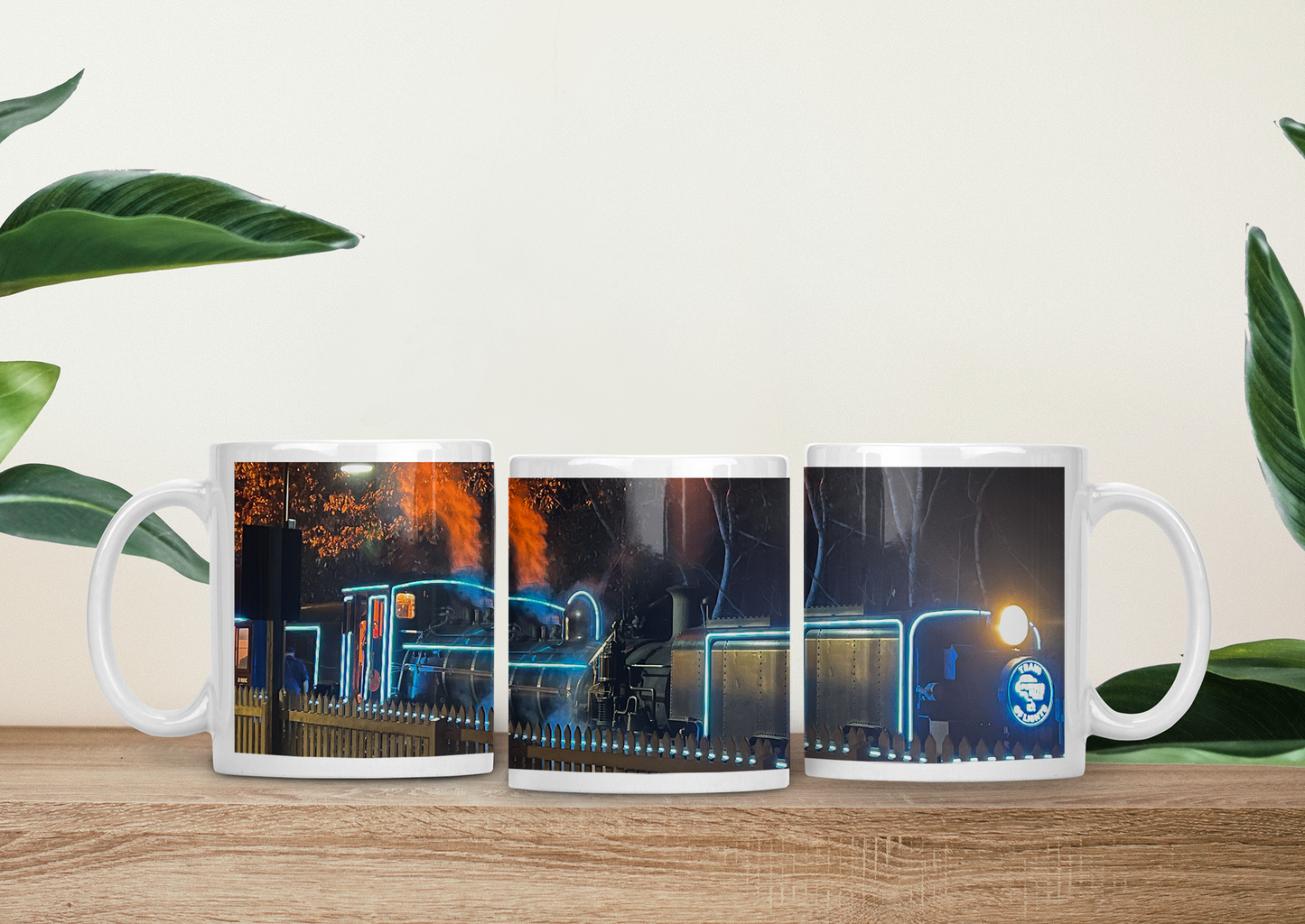 Coffee Mug - Puffing Billy Train of Lights