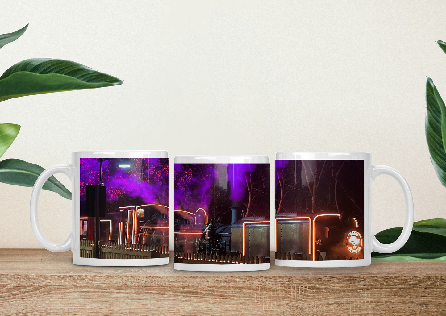 Coffee Mug - Puffing Billy Train of Lights